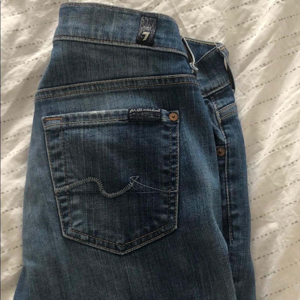 7 For All Mankind Blue Jeans - Picture 3 of 4